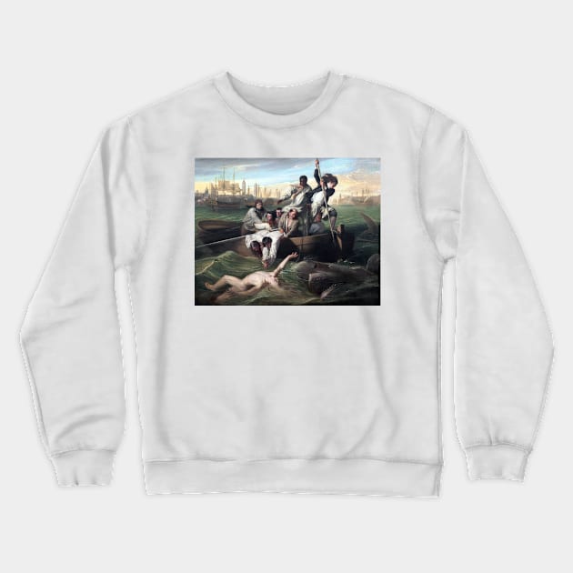 John Singleton Copley Watson and the Shark Crewneck Sweatshirt by pdpress